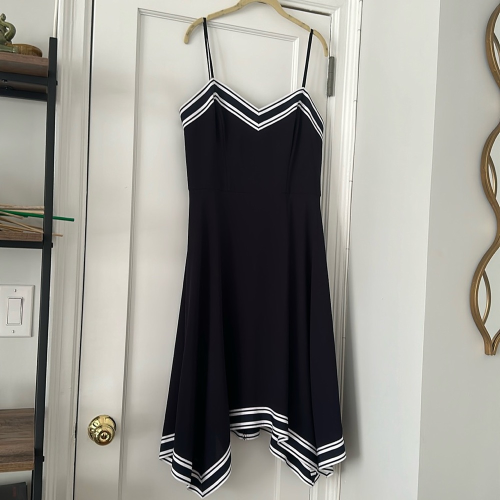 Ted Baker - Sailor Asymmetric Navy Blue Dress - 5